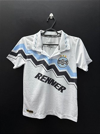 CAMISA DO GRÊMIO 1995 RETRO BRANCA - (INFANTIL)