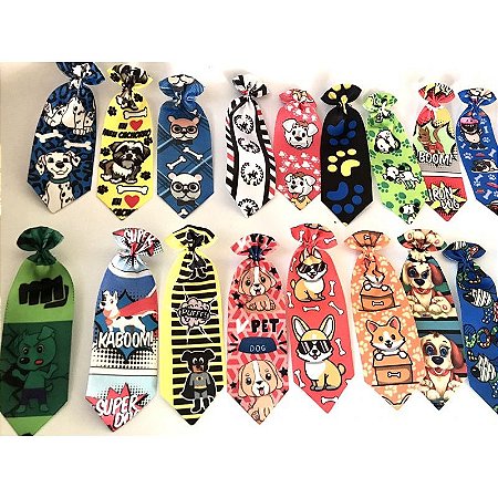 Gravata Pet Pequeno - Gravata cachorro shop pet banho e tosa