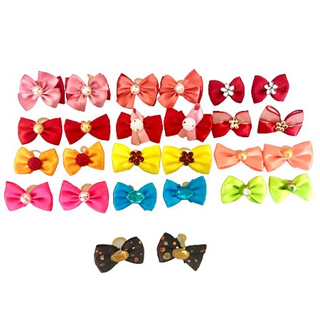 Laço Pequeno Pet. 10 Laço filhote penteado Pet. Sortidos