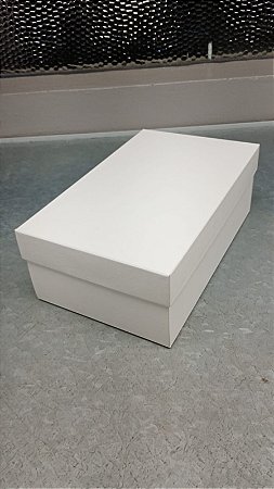 CAIXA BRANCA PARA CALÇADO FUNDO E TAMPA - 295X180X105 - 60 UNIDADES