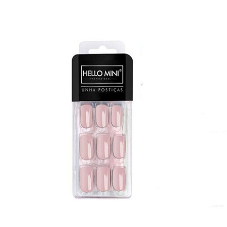 Unhas Postiças Auto Colante Rosa Hello Mini OY174-66