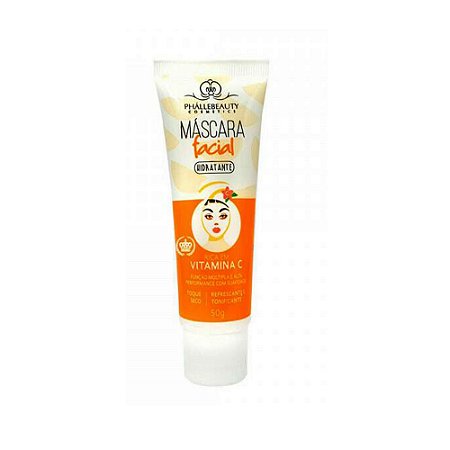 Máscara Facial Hidratante Vitamina C Phállebeauty PH0052