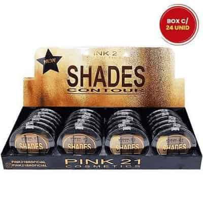 Paleta de Contorno Shades Contour Pink 21 Cosmetics CS3072 - Box c/ 24 unid