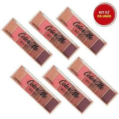 Paleta de Blush Matte Color Me Vivai 2004.4.1 - Kit c/ 06 unid