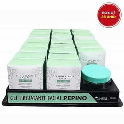 Gel Hidratante Facial Pepino Max Love - Box c/ 22 unid