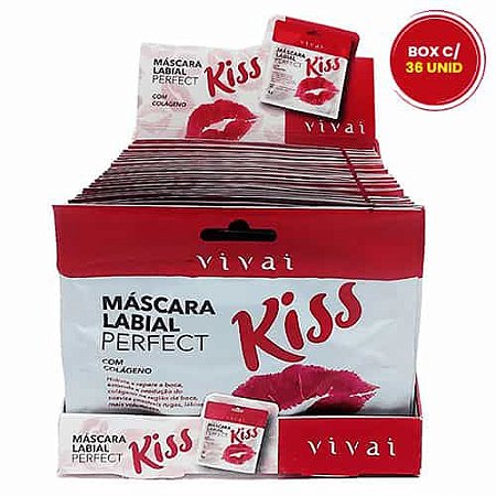 Máscara Labial Perfect Kiss Vivai 5035.1.1 - Box c/ 36 unid