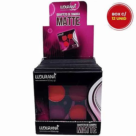 Quarteto de Sombra Matte Ludurana B00187 - Box c/ 12 unid