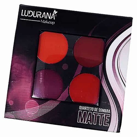 Quarteto de Sombra Matte Ludurana B00187 - Virtual Make | Fornecedora de  Maquiagens Atacado p/ Revenda