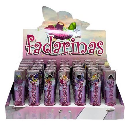 Batom Bastão Fadarinas Linha Teen Safira - Box c/ 35 unid
