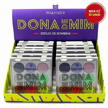 Paleta de Sombras Dona de Mim Mia Make 241 - Box c/ 12 unid