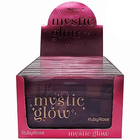 Paleta de Sombras Mystic Glow Ruby Rose HB-1068 - Box c/ 12 unid