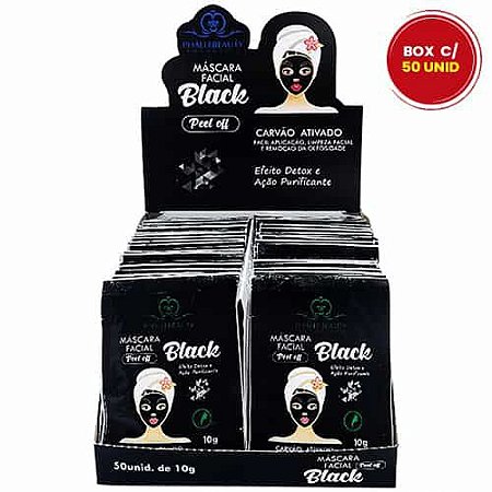 Máscara Facial Black Peel Off Phállebeauty PH0019 - Box c/ 50 unid