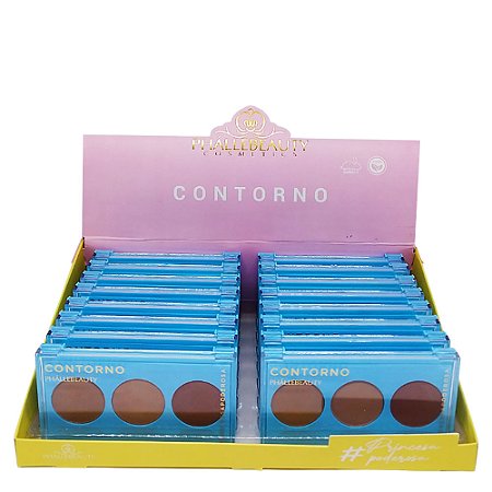 Paleta de Contorno Princesa Poderosa Phállebeauty PH0320 - Box c/ 16 unid