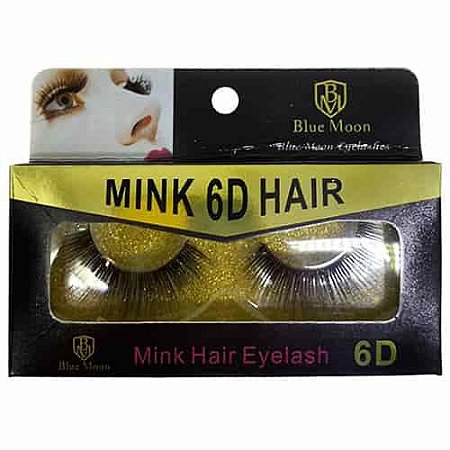 Cílios Postiços Mink 6D Hair Blue Moon BM1015-01