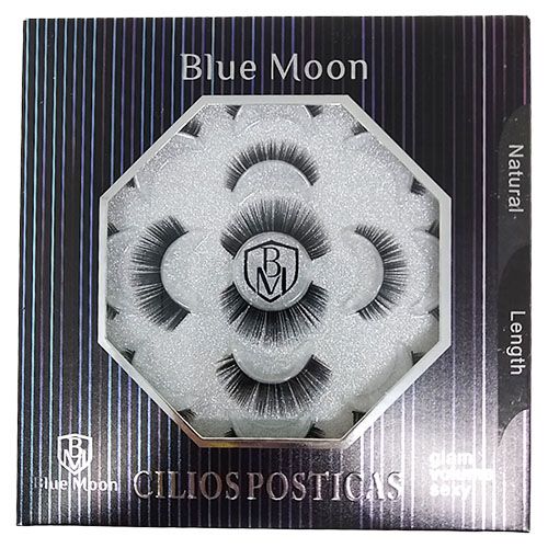 Cílios Postiços com 07 Pares Blue Moon BM1014-3