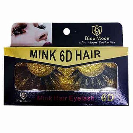 Cílios Postiços Mink 6D Hair Blue Moon BM1015-07