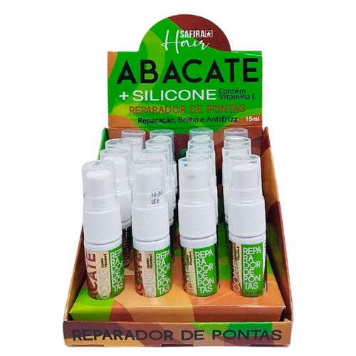 Reparador de Pontas Óleo de Abacate + Silicone Safira - Box c/ 16 unid