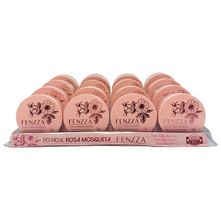 Pó Facial Rosa Mosqueta Fenzza FZ34025 - Box c/ 16 unid