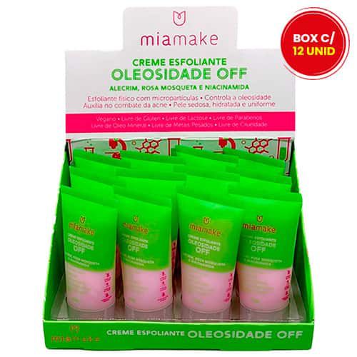 Creme Esfoliante Oleosidade Off Mia Make 286 - Box c/ 12 unid