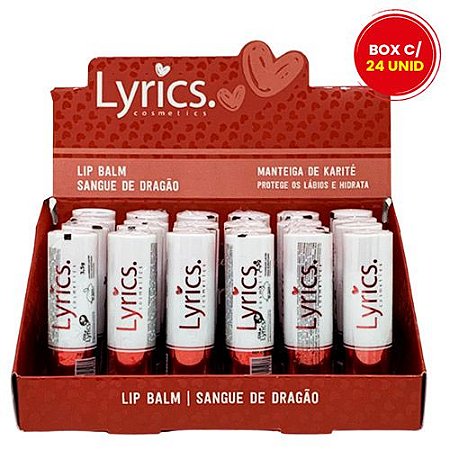 Lip Balm Sangue de Dragão Lyrics LY0145 - Box c/ 24 unid