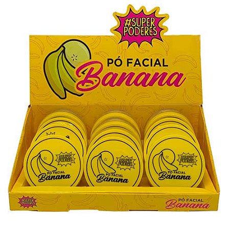 Pó Facial Banana Super Poderes - Box c/ 12 unid