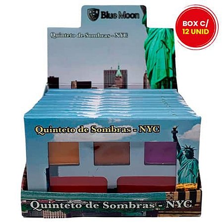 Quinteto de Sombras NYC Blue Moon BM-7805 - Box c/ 12 unid