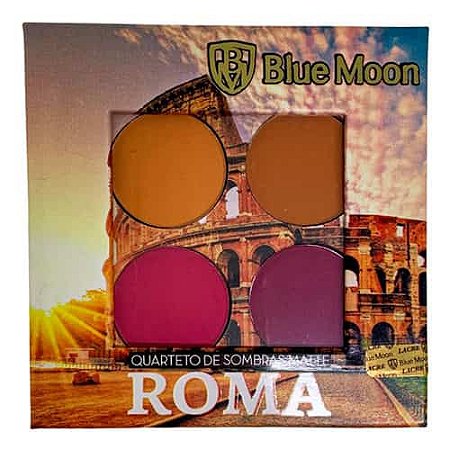 Quarteto de Sombras Matte Roma Blue Moon BM-7808