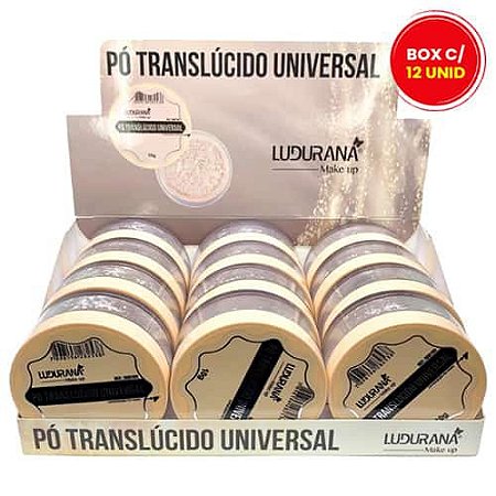 Pó Solto Translúcido Universal Ludurana B00102 - Box c/ 12 unid