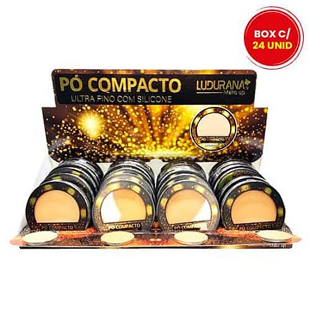 Pó Compacto Ultrafino com Silicone Ludurana B00199 - Box c/ 24 unid