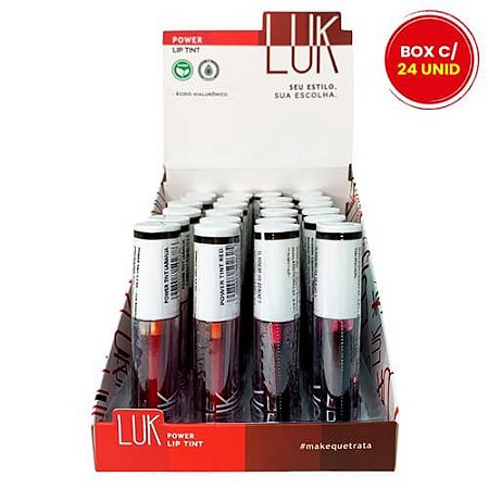 Lip Tint Power Luk - Box c/ 24 unid