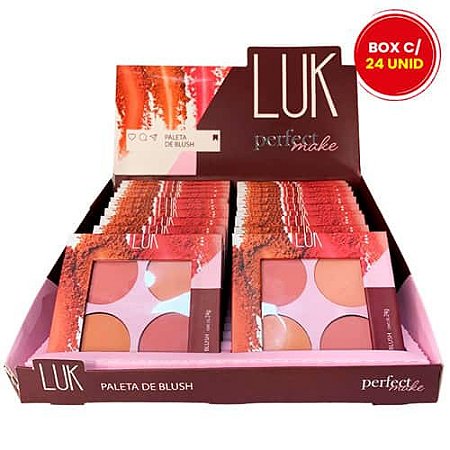 Paleta de Blush Perfect Make Luk - Box c/ 24 unid