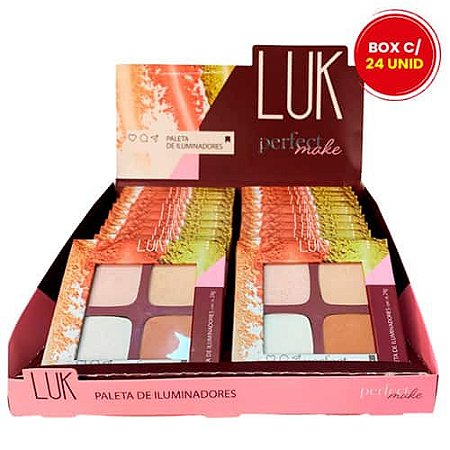 Paleta de Iluminador Perfect Make Luk - Box 24 unid