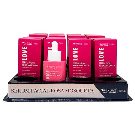 Sérum Facial Rosa Mosqueta Max Love - Box c/ 24 unid