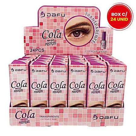 Cola para Cílios Postiços Dafu DF-CL010 - Box c/ 24 unid