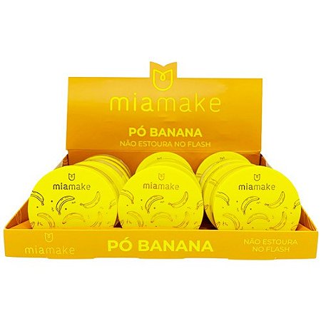 Pó Banana Não Estoura no Flash Mia Make D0156 - Box c/ 12 unid