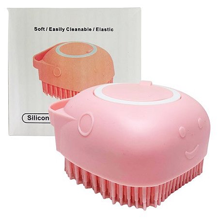 Escova Massageadora de Silicone para Banho