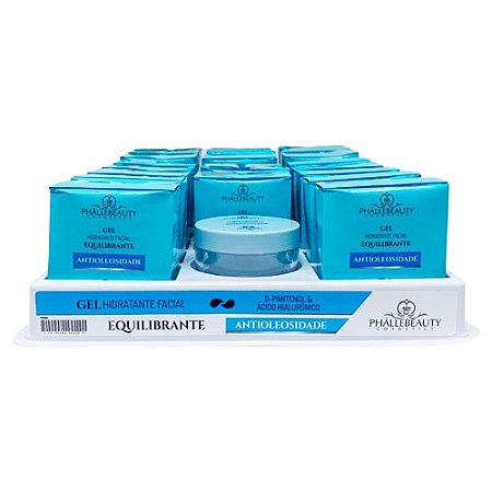 Gel Hidratante Facial Antioleosidade Equilibrante Phállebeauty PH0561 - Box c/ 22 unid