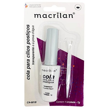 Cola para Cílios Postiços Transparente Macrilan | Revenda - Virtual Make |  Fornecedora de Maquiagens Atacado p/ Revenda