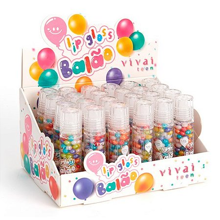Lip Gloss Roll on Balão Vivai 3101.1.1 - Box c/ 24 unid