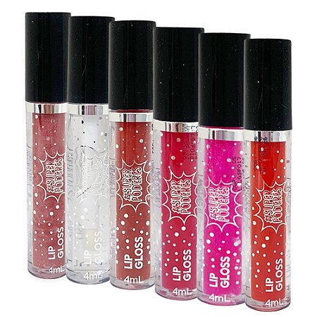 Lip Gloss Super Poderes LIPGLSP - Kit c/ 06 unid