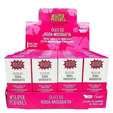 Óleo de Rosa Mosqueta Super Poderes ORMSP01 - Box c/ 24 unid