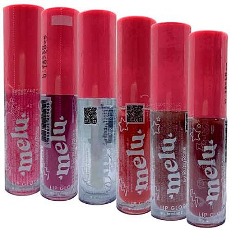 Lip Gloss Melu Ruby Rose RR-7200 - Kit c/ 06 unid