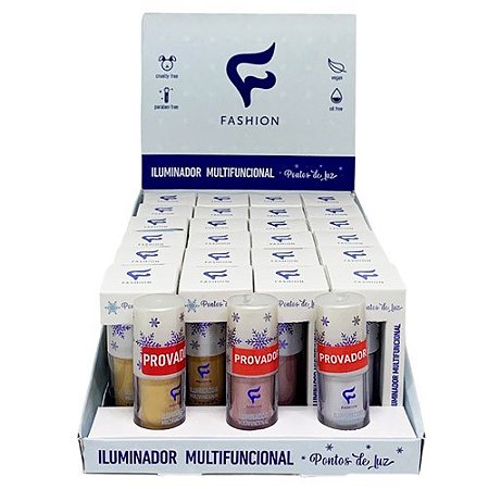 Iluminador Multifuncional Pontos de Luz Fashion Makeup - Box c/ 24 unid