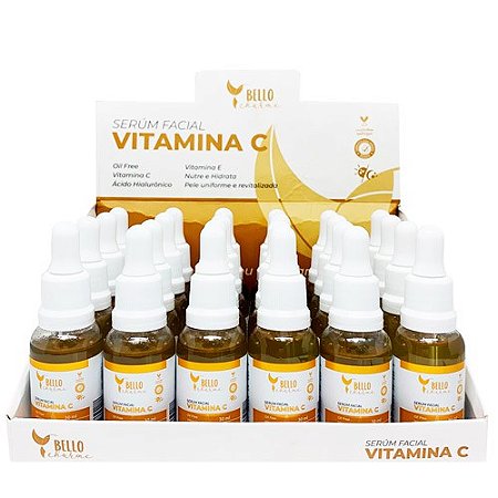 Sérum Facial Vitamina C Bello Charme - Box c/ 24 unid