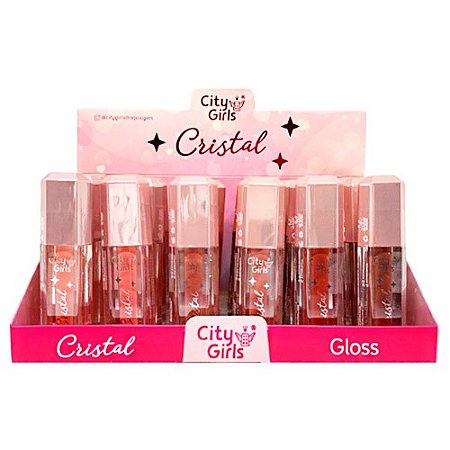 Gloss Labial Cristal City Girls CG281 - Box c/ 24 unid