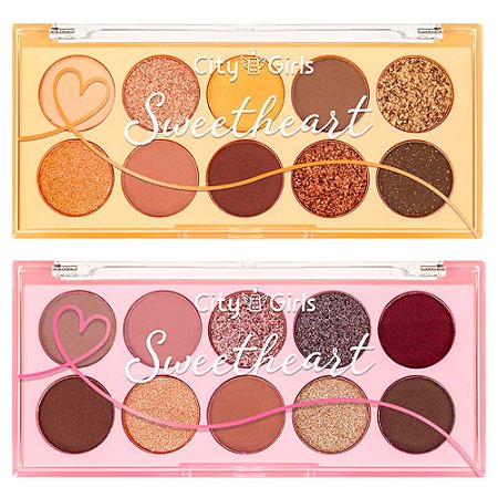 Paleta de Sombras Sweetheart City Girls CG296 - Kit c/ 02 unid