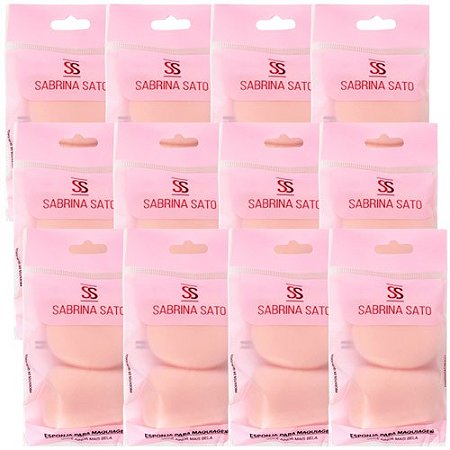 Kit com 02 Esponjas para Maquiagem Sabrina Sato SS-2313 - Pcte c/ 12 unid