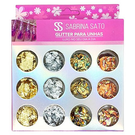 Enfeite para Decoração de Unhas Folha de Ouro Sabrina Sato SS-2475