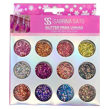Glitter para Decoração de Unhas Sabrina Sato SS-2478