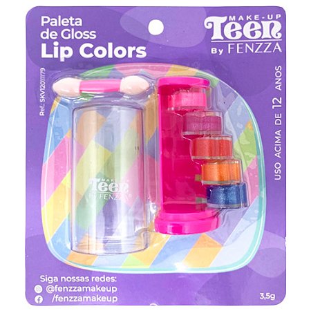 Paleta de Gloss Lip Colors Teen Fenzza SKV12011179